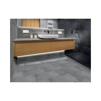 Aqua Step, Aqua Click Tiles, Wasserdichte Wandpaneele und Bodenpaneele fuer Badezimmer, Hawick, grau, 12 Paneele, 8712093507084, 3.png